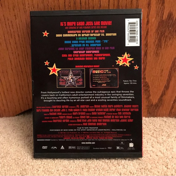 Boogie Nights DVD Movie Retro Drama 1970s Mark Wahlberg Heather Graham - Picture 2 of 6